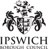 Ipswich Borough Council Logo in black and white